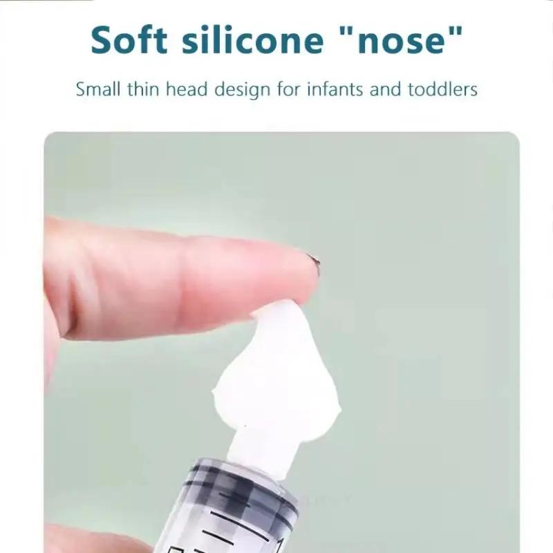 2Pcs Needle Tube Nasal Aspirator Baby Care Nasal Aspirator Cleaner 10ML Baby Rhinitis Nasal Washer Aspirador Nasal De Plastico
