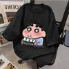 260g Pure Cotton Shin-chan Print Unisex Loose Casual Short Sleeve T-shirt