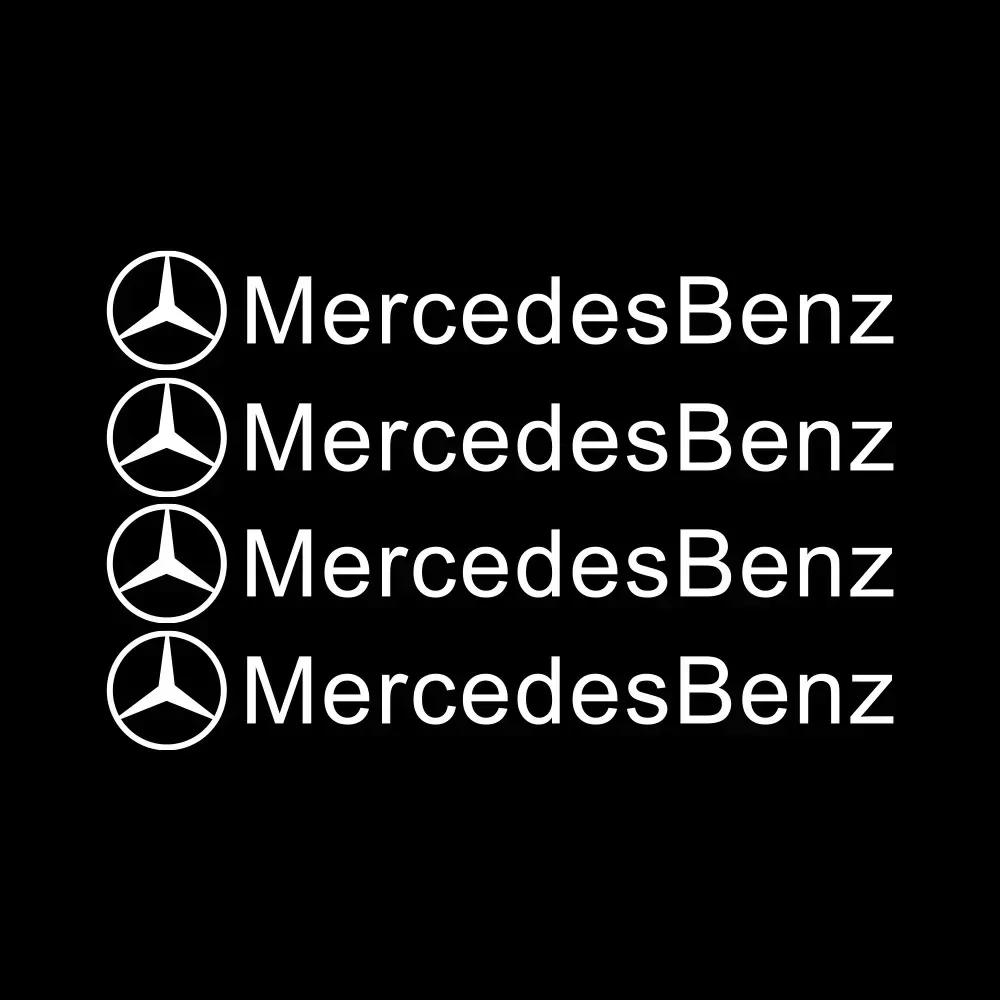 4pcs Car Door Handle Stickers Accessories For Mercedess Benz AMG W202 W203 W204 W205 W210 W211 W212 W213 W177 V177 W176 SL W169 FI1