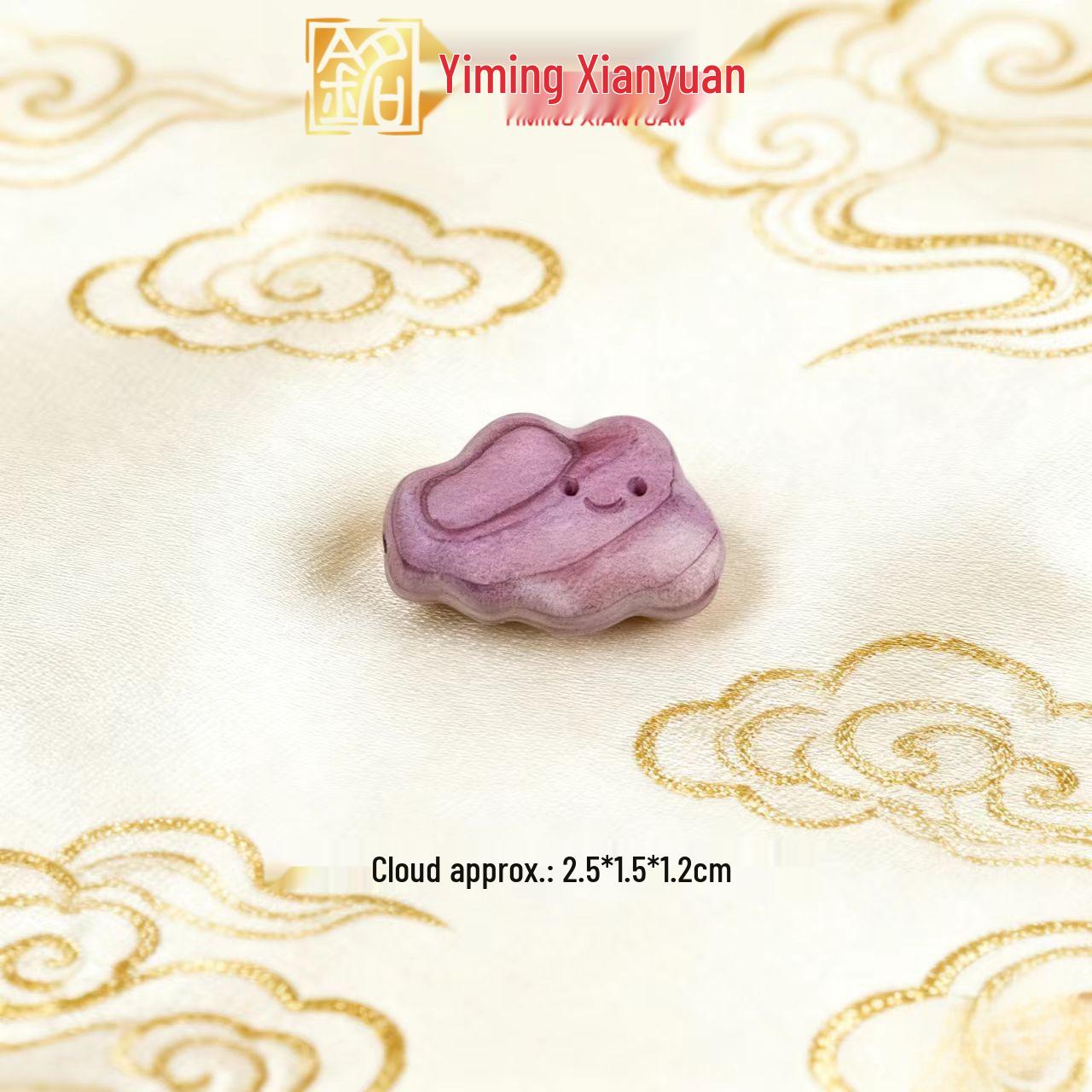 Cliff Cypress Blood Wood Carved Pendant - Star & Moon DIY Jewelry Accessory Collection.