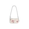 COACH Penn Cow Leather Crossbody Bag, Shoulder Bag Small Women's Silver & Chalk Multicolor CR742-LHCAH