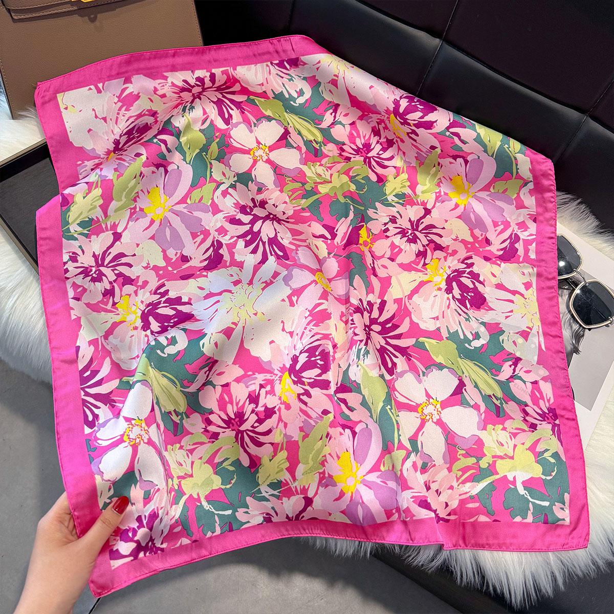 

НОВЫЙ шелковый квадратный шарф с узором пейсли для женщин, атласная шаль, хиджаб, женская повязка для волос, роскошный платок на запястье 70*70 см, бандана Echarpe лавандовый