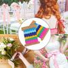 2pcs Color Ribbon Rick Rack Trim 8mm Width Curved Belt Webbing Bias Tape Wavy Lace Trim  For Sewing