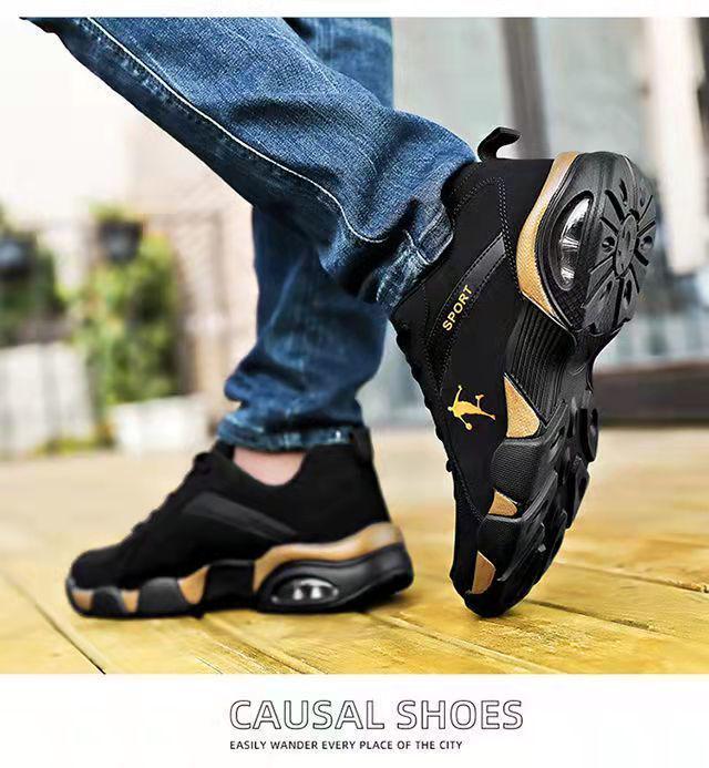 Men's Winter High-Top Leather Cotton Shoes - Warm, Velvet-Lined, Business Casual for Middle-Aged & Elderly