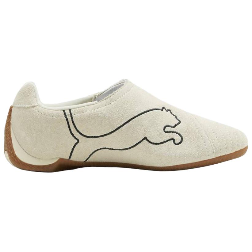 Puma Slipcat Retro Racing Embroidered Lifestyle Casual Shoes Unisex sneakers White Black 406357-04