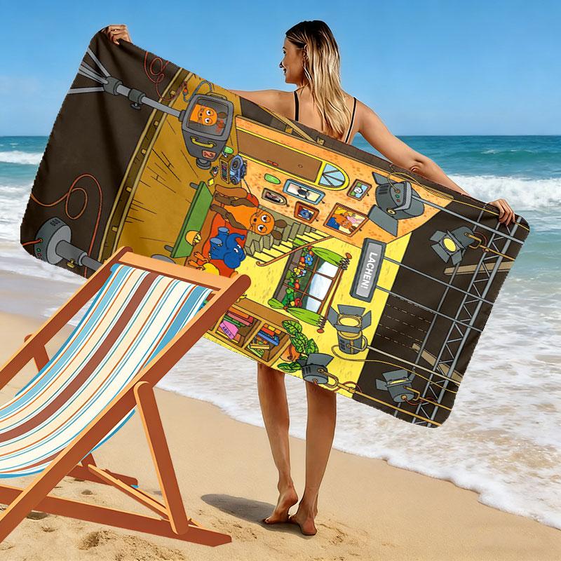 Die Maus Beach Towel, Large Soft Quick Dry Towel for Beach Camping Swimming