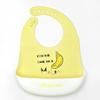 Babador de silicone à prova d'água para bebês - Babador de arroz descartável grande