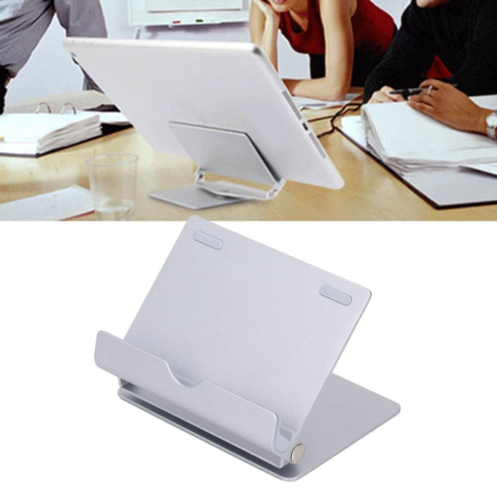 360 Degree Rotation Adjustable Cell Phone Stand Aluminum Alloy Mobile Phone Holder Watching Movies