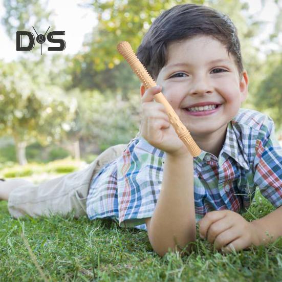 4Pcs Silicone Chew Stick Food Grade BPA Free Reusable Stress Relief Sensory Oral Motor Chewable Stick Toy for Special Needs Chewers