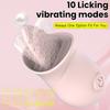 Clitoris Tongue Licking Vibrator 10 Speeds Vibrating Rechargeable Nipple Massager Clitorid G Spot Stimulator Sex Toys for Women