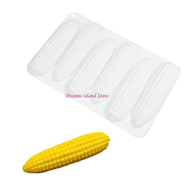 Silicone Corn Molds for Creative Baking Unique Corn Silicone Pastries Molds for Artistic Mousse and Fondant Decorations HX6C