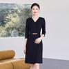 Women's Long Sleeve Professional Formal Work Dress