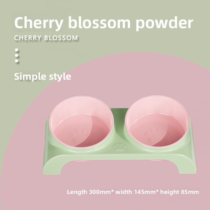 

Миска для кошек с дофамином, Двойная миска для питомцев, Миска для собак, Миска для воды, Миска для еды, Миска для собак, Замена корма для кошек, Можно ставить, Моющаяся Sakura pink [standard]