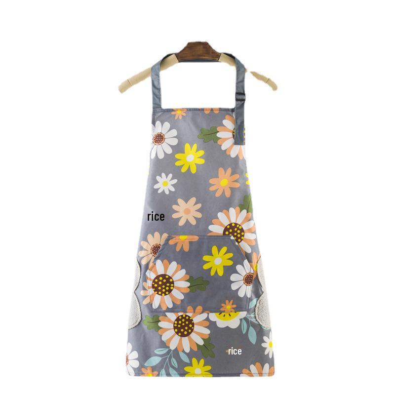 Wodoodporny damski fartuch roboczy z nadrukiem - Plamoodporny, Styl halterowy, Możliwość personalizacji (2025)