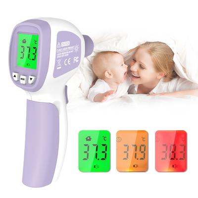 LCD Digital IR Thermometer Non-contact Infrared Forehead Thermometer Fever Thermometer Dual Mode Temperature Meter with Fever Alarm Data Storage