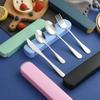 Portable Tableware Spoon Fork Four-piece Set Household Student Tableware Set Fit Outdoor Tableware Cutlery Set4
