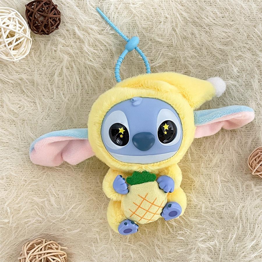 Pajamas Plush Stitch Keychain Stuffed Toy Soft Pp Cotton Filling Gift For Teens