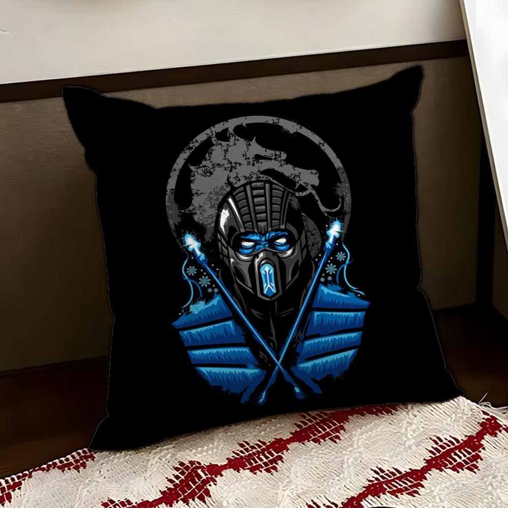 MMortal Kombat Cushion Cover Reversible Soft Durable Pillow Cover Home  Car MultiScene Use for Daily Comfort