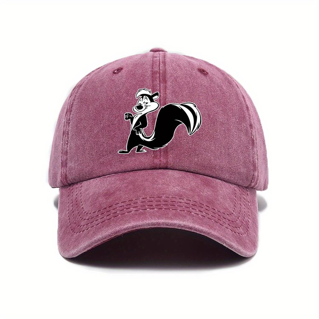 Unisex  Women Adjustable Snapback Baseball Cap with Animal Print  Breathable Unisex Hat Suitable for Outdoor Travel Streetwea