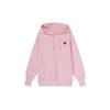 Tek Renk Kalp Logolu Kapüşonlu Sweatshirt Kadın Pembe FD9932-690