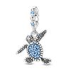 925 Silver Luminous Blue Ocean Series Octopus Starfish Charms Beads For Women Fit Bracelet DIY Jewelry Gifts