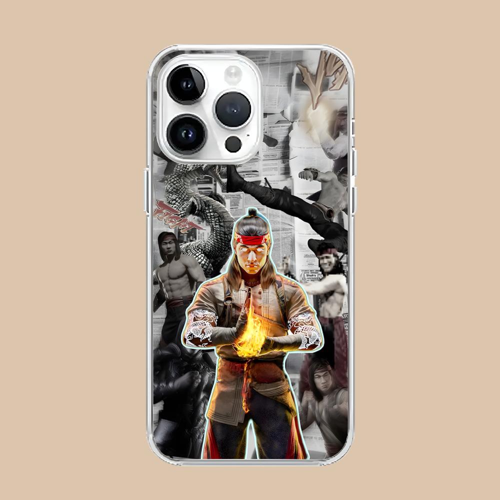 Mortal Kombat Phone Case for iPhone 16 15 14 13 12 11 X XR XS Pro Max Plus Mini Clear Transparent Cellphones Smartphone Cover