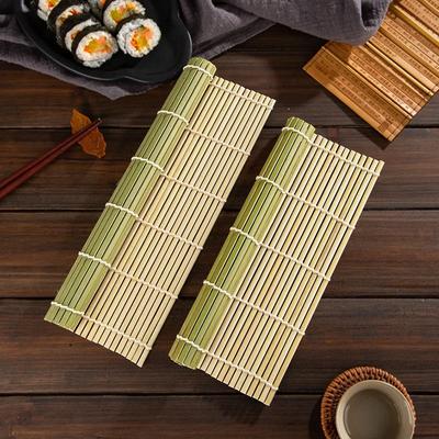Keuken Sushi Gereedschap Bamboe Rolmat DIY Onigiri Rijstschepjes Gereedschappen Bamboe Sushi Mat Japanse Sushi Machine Gereedschap