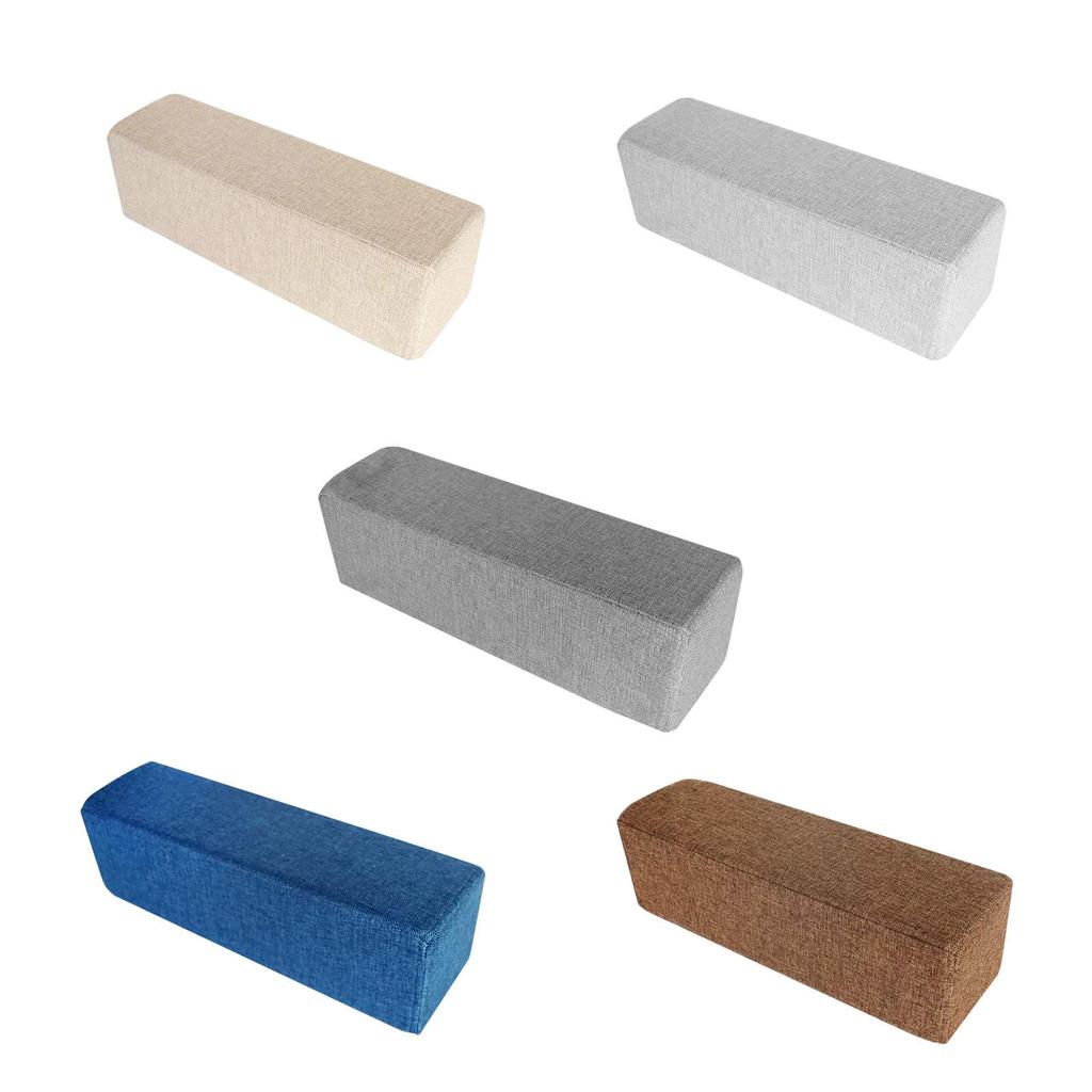 Couch Arm Rest Pillow High Density Foam Bolster with Removable Washable Pillowcase Armrest Cushion for Bedroom Car Home Working