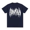 OsamaSon Logo Print T Shirt Unisex Women Hip Hop Oversized Short Sleeve Tshirts Unisex Clothing Vintage Gothic Tshirt Tops Streetwear