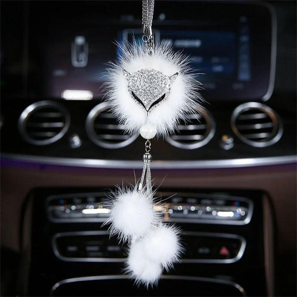Crystal Car Hanging Ornament Animal Craft Rearview Mirror Pendant Car Pendant  Women Girls