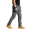 Men Cargo Pants Multi Pocket Outdoor Straight Fit Durable Utility Trousers with Belt Loop Zipper Closure