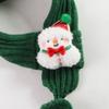 Plush Pet Christmas Scarf Red Green Pet Warm Scarf Puppy Accessories Cat Dog Scarf  Winter Season