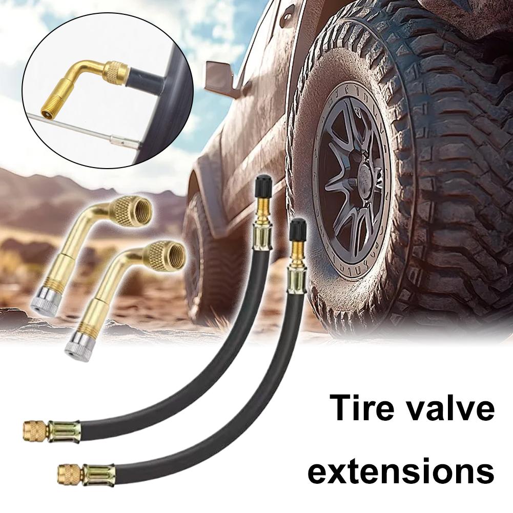 Truck Valve Extension Flexible Tire Inflator Hose Extension Tube Adapter For Auto Car Van Vehicles Tyre Air Pump Nipple X3W2