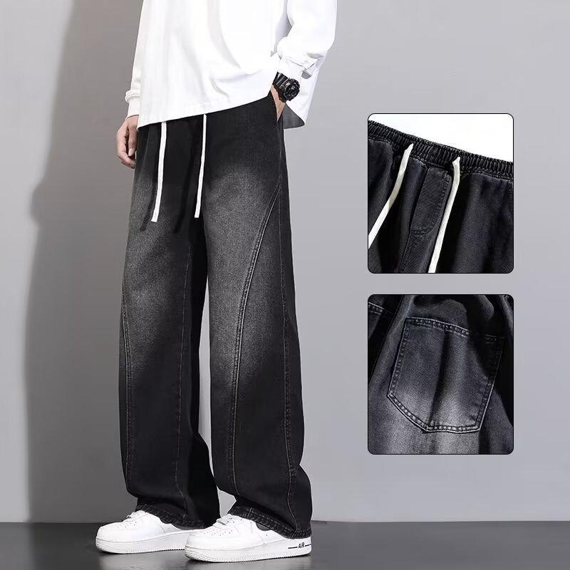 American High Street Retro Loose Straight Jeans Men's New Trendy Brand Wide-leg Casual Versatile Long Pants