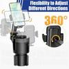 2-in-1 Car Cup Holder Expander 360 Degree Rotating Phone Mount for for Drink Bottles