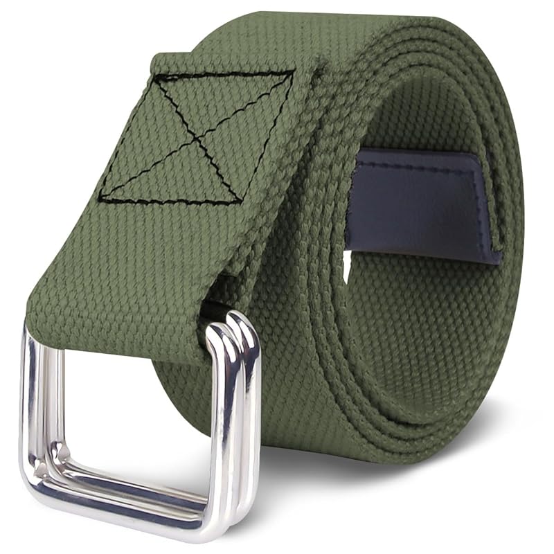 

[BENADON] belt men s double ring belt No hole unisex big size canvas lightweight cloth simple firmly Fashionable Accessories casual work for jeans