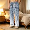 Men's Corduroy Pajama Pants with Pockets, Casual Sleep Bottoms for Home and Bedtime