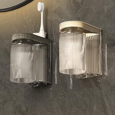 Toothbrush Storage Rack Perforation-free Brushing Cup Rinsing CupWall-mounted RackWall-mounted Bathroom