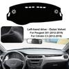 Car Dashboard Cover Pad For 2012-2019 Peugeot 301 Sunshade Protector Anti-UV Dash Mats Non-slip Pads Interior Accessories