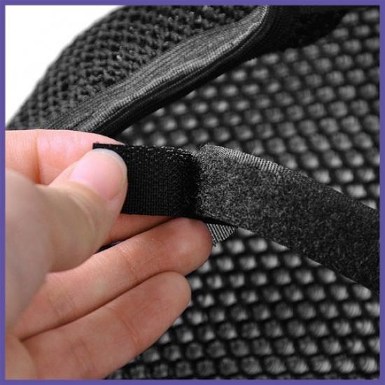 XL Black Motor Scooter Net Cover Breathable Cushion