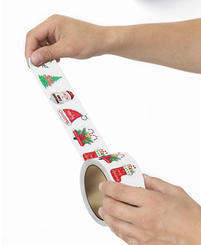 Christmas Roll Paper Label, Christmas Party Decoration Sticker