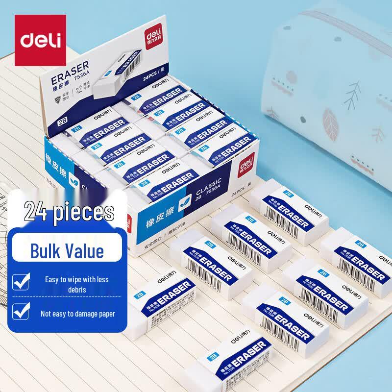 Deli 7536A White Erasers