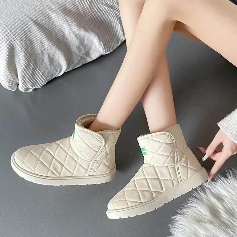 New In Booties Shoes for Women Elegant With Medium Heels Spring 2025 39 Lamb Sale Demi-season Autumn Y2k Womens Ankle Snow Boots