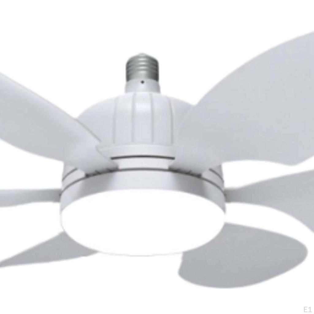 Ceiling Fan Light Noiseless Lamp for Home Use Indoor Dining Room White