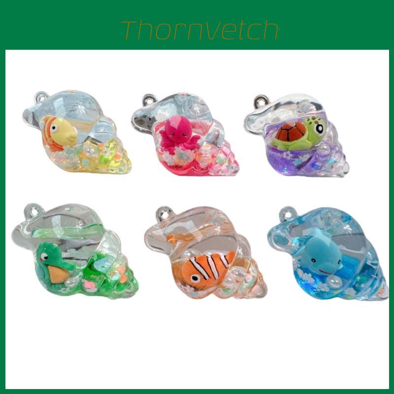 Marine Creatures Keychain With Starry Rope And Bell For Gift Giving