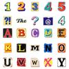 50 Retro Englische Buchstaben Serie Wasserdichte Dekorative Aufkleber Kreative Farbkollision Dreidimensionaler Effekt Aufkleber