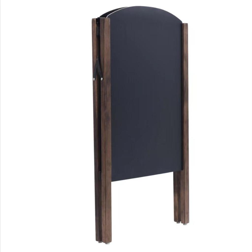 Double-Sided Wooden A-Frame Blackboard for Menus and Signs