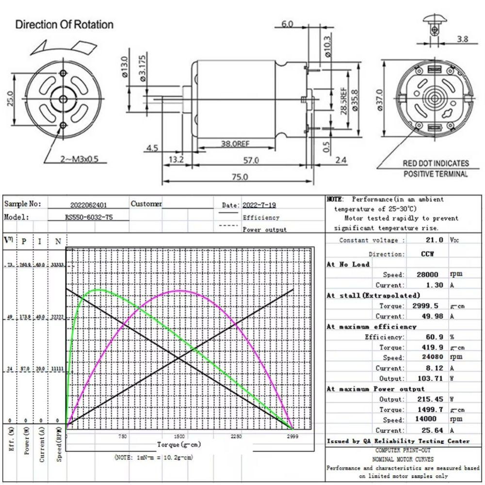 1Pcs 8.2mm RS550 DC Motor 21V Micro Motor Durable Electric Saw Motor for Mini Rechargeable Hand Saw