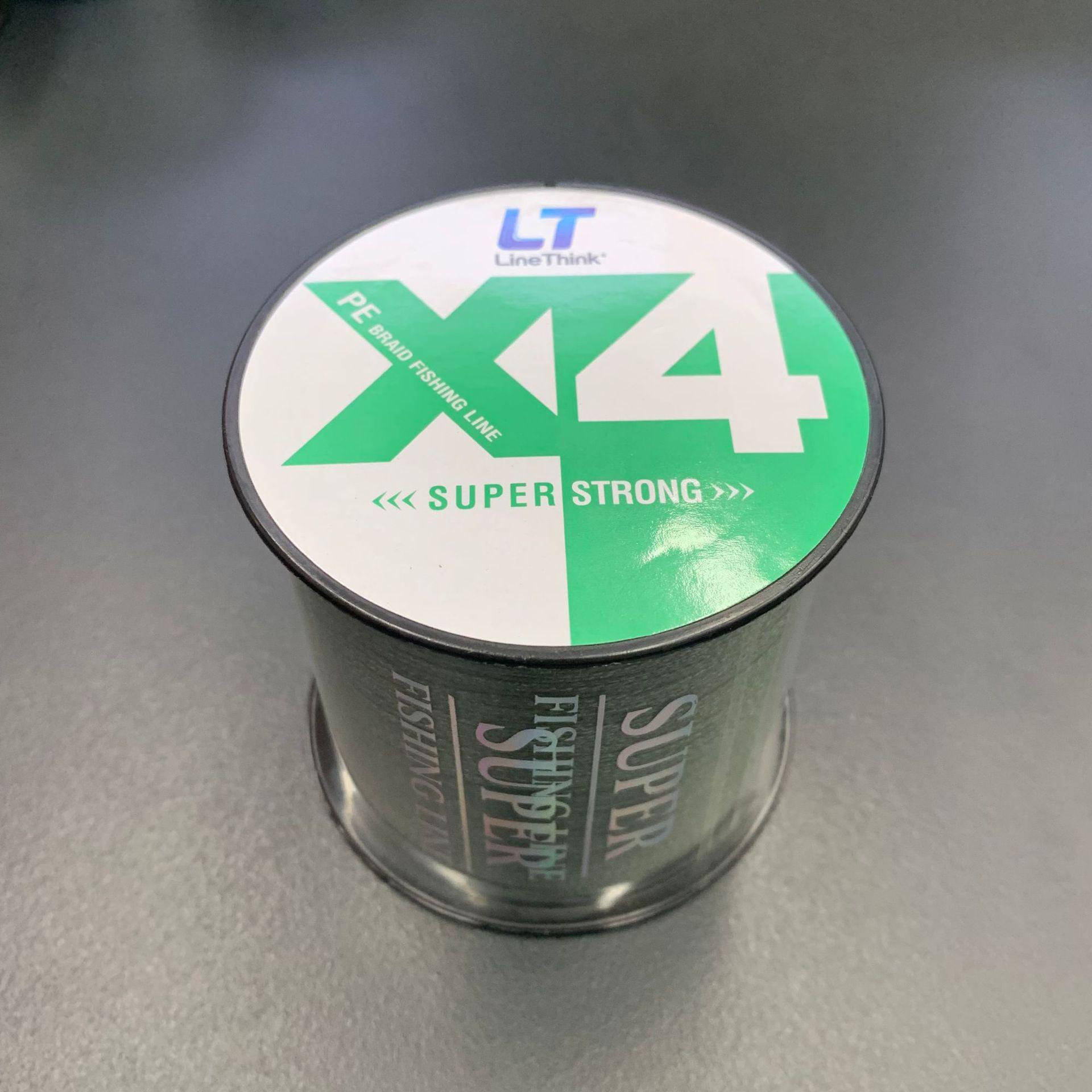 LineThink 500 м Суперпрочная 4-жильная плетеная леска PE, износостойкая и идеальная для морской рыбалки 3.0