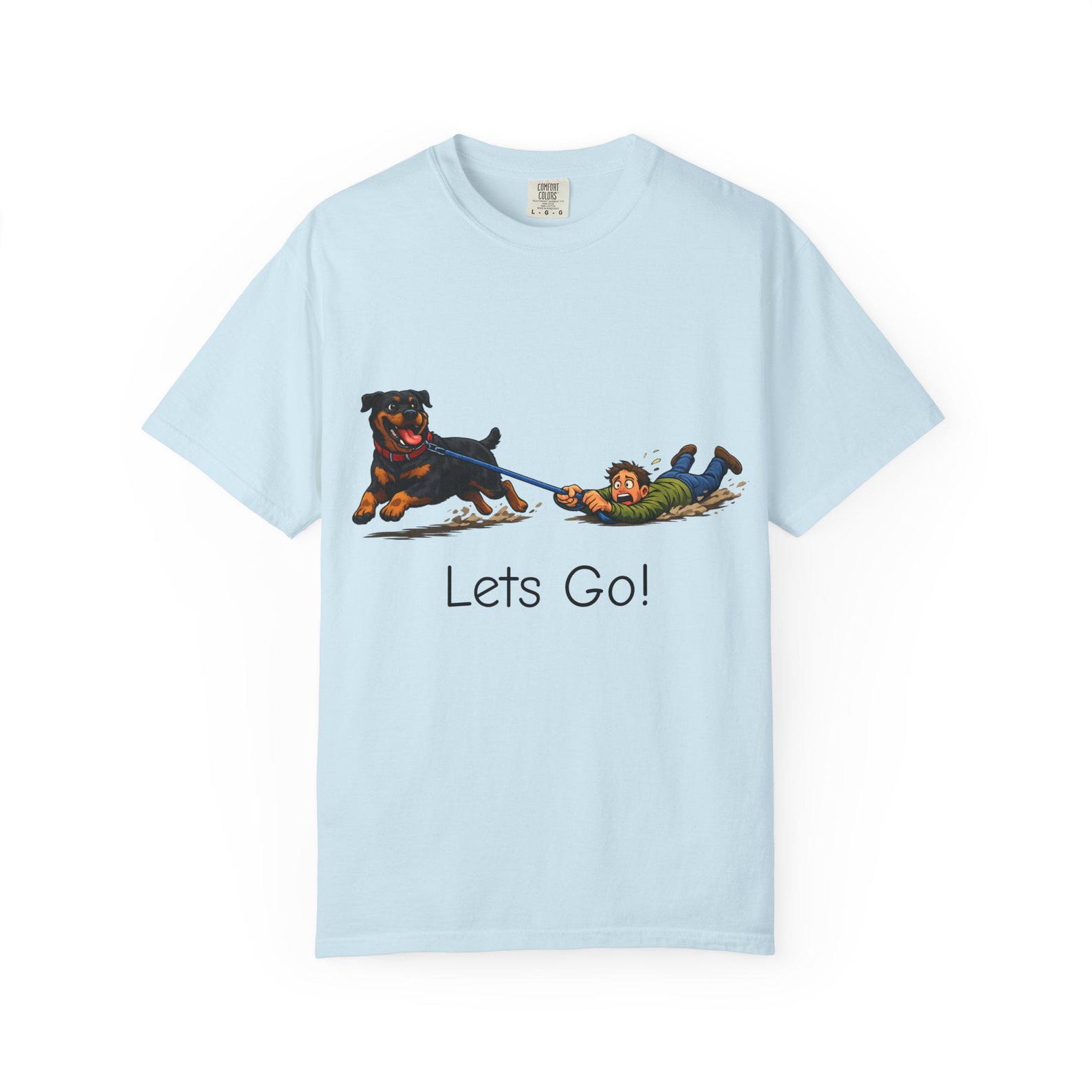 Rottweiler Dog Lover T shirt, Funny Cartoon Pet Dog Tee 4XL